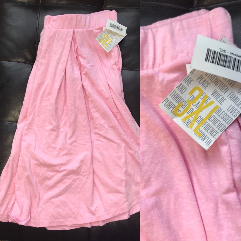 LulaRoe Madison Skirt 3XL Pink